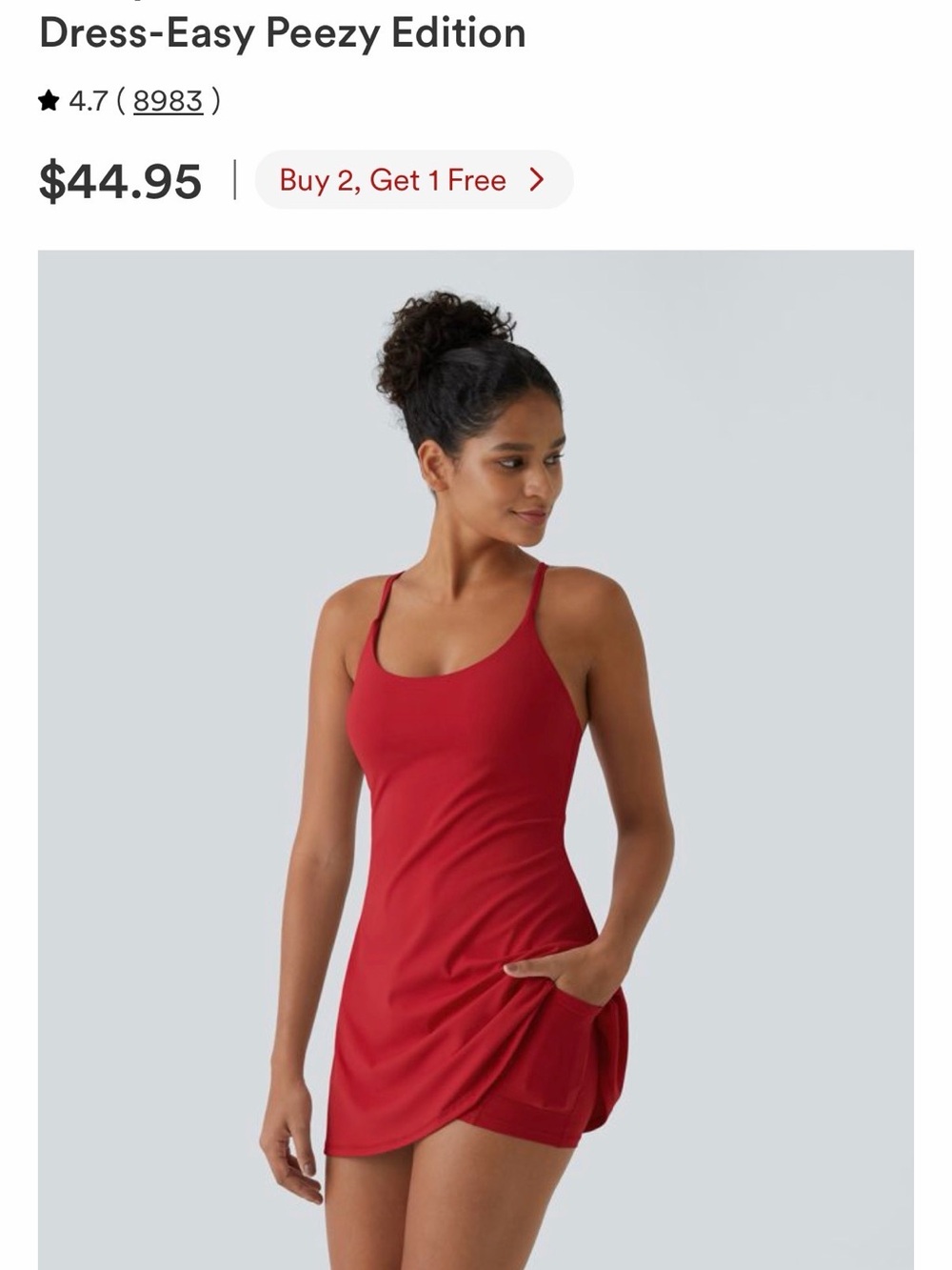 Halara- SoftlyZero™ Plush Backless Active Dress-Easy Peezy Edition